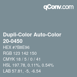 Farbcode: Dupli-Color Auto-Color - 20-0450 | qconv.com