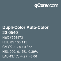 カラーコード: Dupli-Color Auto-Color - 20-0540 | qconv.com
