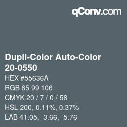 Color code: Dupli-Color Auto-Color - 20-0550 | qconv.com