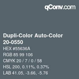 カラーコード: Dupli-Color Auto-Color - 20-0550 | qconv.com