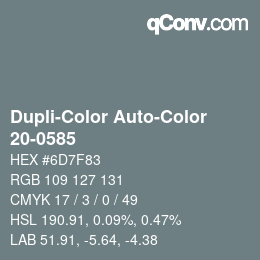 Farbcode: Dupli-Color Auto-Color - 20-0585 | qconv.com