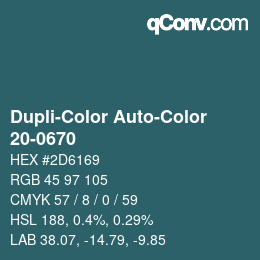 Farbcode: Dupli-Color Auto-Color - 20-0670 | qconv.com