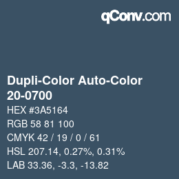 カラーコード: Dupli-Color Auto-Color - 20-0700 | qconv.com