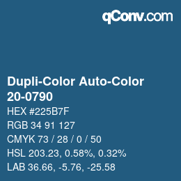 Farbcode: Dupli-Color Auto-Color - 20-0790 | qconv.com