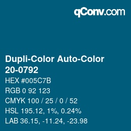 カラーコード: Dupli-Color Auto-Color - 20-0792 | qconv.com