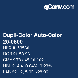 Color code: Dupli-Color Auto-Color - 20-0800 | qconv.com
