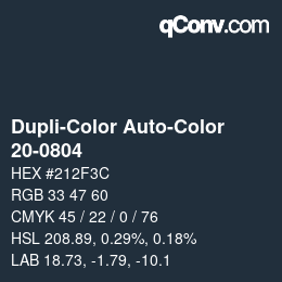 Farbcode: Dupli-Color Auto-Color - 20-0804 | qconv.com