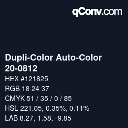 Farbcode: Dupli-Color Auto-Color - 20-0812 | qconv.com