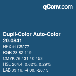 カラーコード: Dupli-Color Auto-Color - 20-0841 | qconv.com