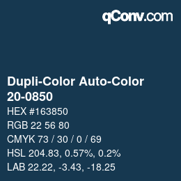カラーコード: Dupli-Color Auto-Color - 20-0850 | qconv.com