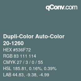 カラーコード: Dupli-Color Auto-Color - 20-1260 | qconv.com