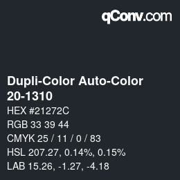 Farbcode: Dupli-Color Auto-Color - 20-1310 | qconv.com