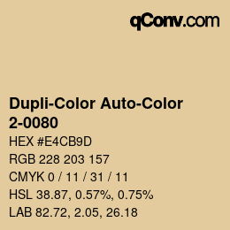 Farbcode: Dupli-Color Auto-Color - 2-0080 | qconv.com