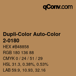 Código de color: Dupli-Color Auto-Color - 2-0180 | qconv.com