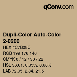 Farbcode: Dupli-Color Auto-Color - 2-0200 | qconv.com