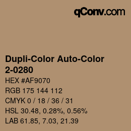 Farbcode: Dupli-Color Auto-Color - 2-0280 | qconv.com