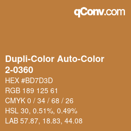 カラーコード: Dupli-Color Auto-Color - 2-0360 | qconv.com