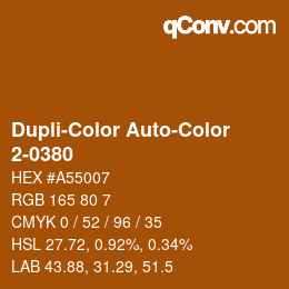 Farbcode: Dupli-Color Auto-Color - 2-0380 | qconv.com