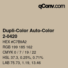 Farbcode: Dupli-Color Auto-Color - 2-0420 | qconv.com