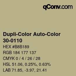 カラーコード: Dupli-Color Auto-Color - 30-0110 | qconv.com