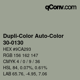 Color code: Dupli-Color Auto-Color - 30-0130 | qconv.com