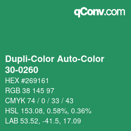 カラーコード: Dupli-Color Auto-Color - 30-0260 | qconv.com