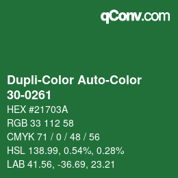 カラーコード: Dupli-Color Auto-Color - 30-0261 | qconv.com
