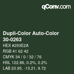 Farbcode: Dupli-Color Auto-Color - 30-0263 | qconv.com