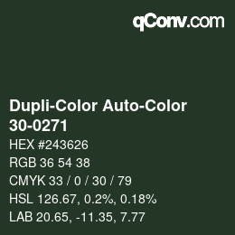 カラーコード: Dupli-Color Auto-Color - 30-0271 | qconv.com