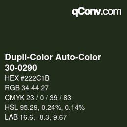 Farbcode: Dupli-Color Auto-Color - 30-0290 | qconv.com