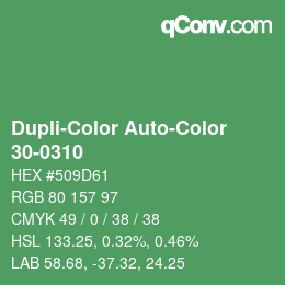 Farbcode: Dupli-Color Auto-Color - 30-0310 | qconv.com
