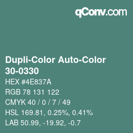 Farbcode: Dupli-Color Auto-Color - 30-0330 | qconv.com