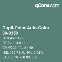 Farbcode: Dupli-Color Auto-Color - 30-0350 | qconv.com