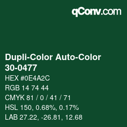 Farbcode: Dupli-Color Auto-Color - 30-0477 | qconv.com
