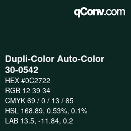 カラーコード: Dupli-Color Auto-Color - 30-0542 | qconv.com