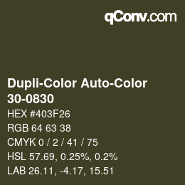 カラーコード: Dupli-Color Auto-Color - 30-0830 | qconv.com