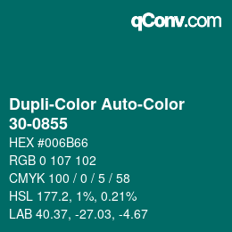 Color code: Dupli-Color Auto-Color - 30-0855 | qconv.com