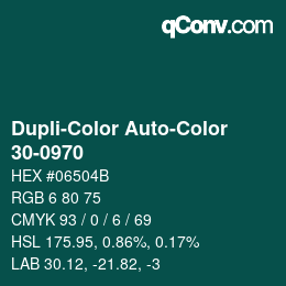 Farbcode: Dupli-Color Auto-Color - 30-0970 | qconv.com