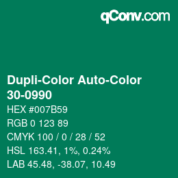 カラーコード: Dupli-Color Auto-Color - 30-0990 | qconv.com
