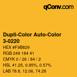 Código de color: Dupli-Color Auto-Color - 3-0220 | qconv.com