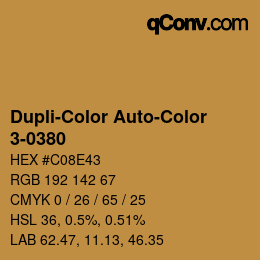 カラーコード: Dupli-Color Auto-Color - 3-0380 | qconv.com