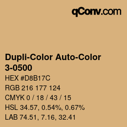 カラーコード: Dupli-Color Auto-Color - 3-0500 | qconv.com