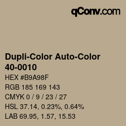 Color code: Dupli-Color Auto-Color - 40-0010 | qconv.com