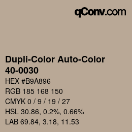 カラーコード: Dupli-Color Auto-Color - 40-0030 | qconv.com