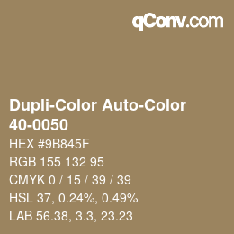 Código de color: Dupli-Color Auto-Color - 40-0050 | qconv.com