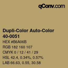 カラーコード: Dupli-Color Auto-Color - 40-0051 | qconv.com