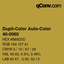 Color code: Dupli-Color Auto-Color - 40-0060 | qconv.com