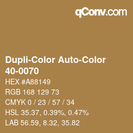 Farbcode: Dupli-Color Auto-Color - 40-0070 | qconv.com