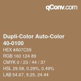 Color code: Dupli-Color Auto-Color - 40-0100 | qconv.com