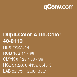 Color code: Dupli-Color Auto-Color - 40-0110 | qconv.com